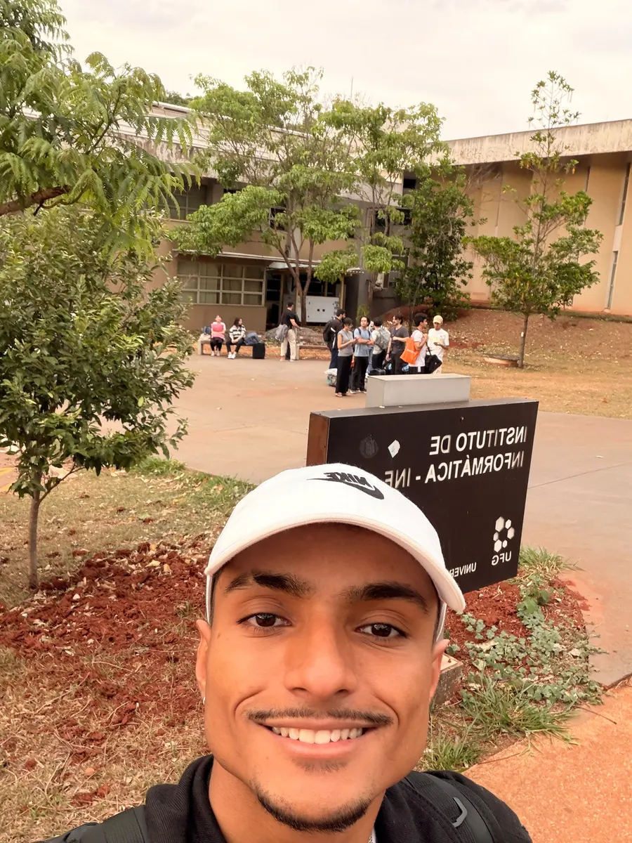 Rodrigo no Instituto de Informática da UFG